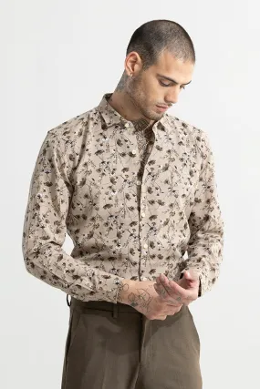 Alpinus Brown Linen Shirt