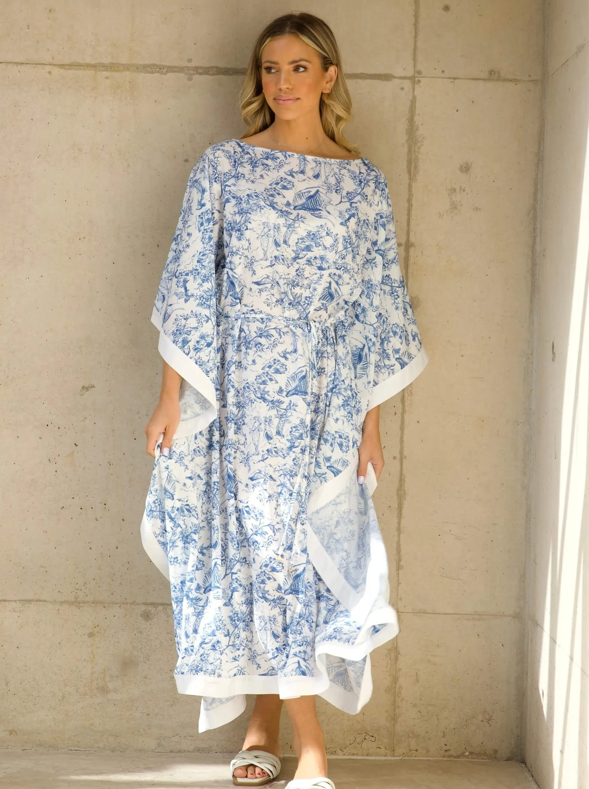 'ATHENA' PRINTED KAFTAN TOILE