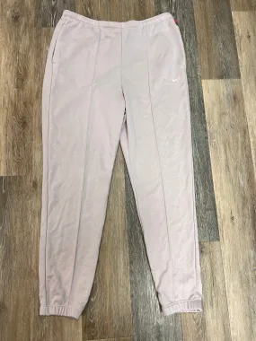 Athletic Pants By Nike Apparel In Mauve, Size: L