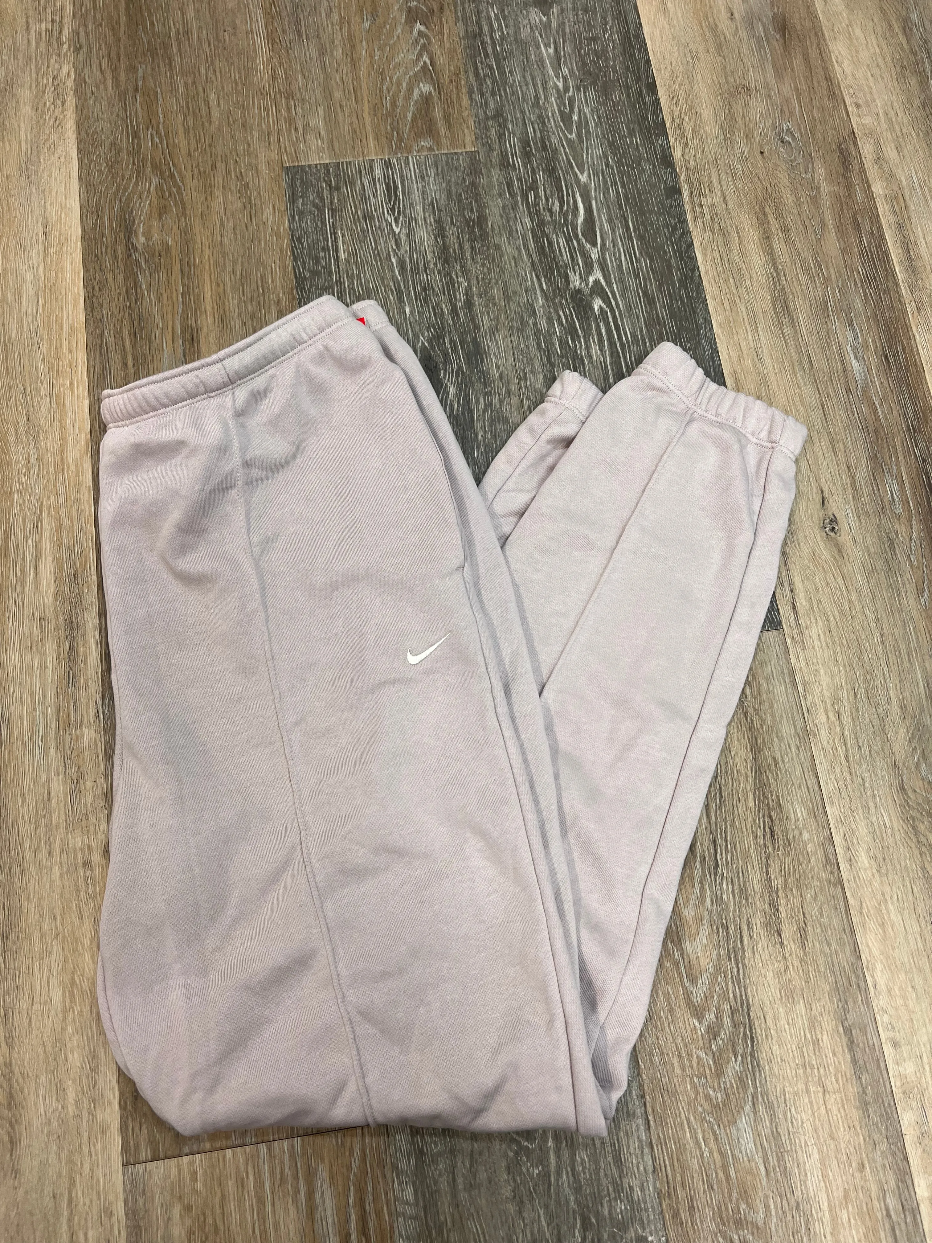 Athletic Pants By Nike Apparel In Mauve, Size: L