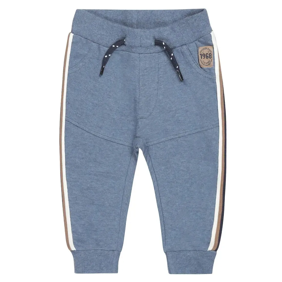 Baby & Toddler Boys Jogger Pants Blue Melange | Dirkje