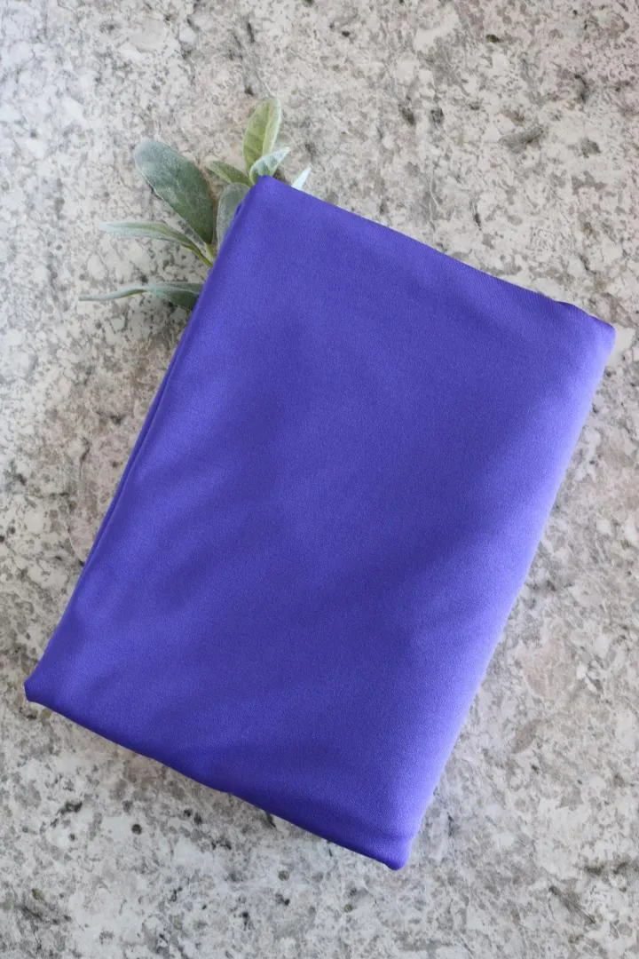 Blue Violet Brushed Athletic Poly/Spandex