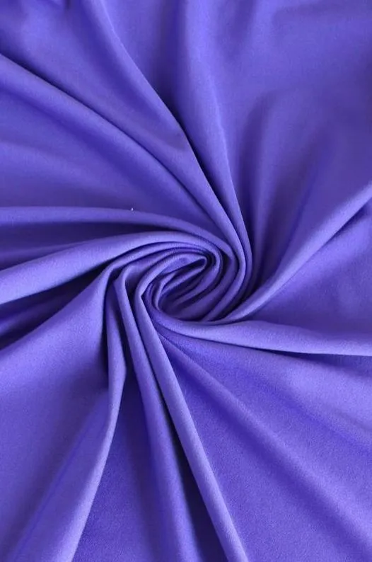 Blue Violet Brushed Athletic Poly/Spandex