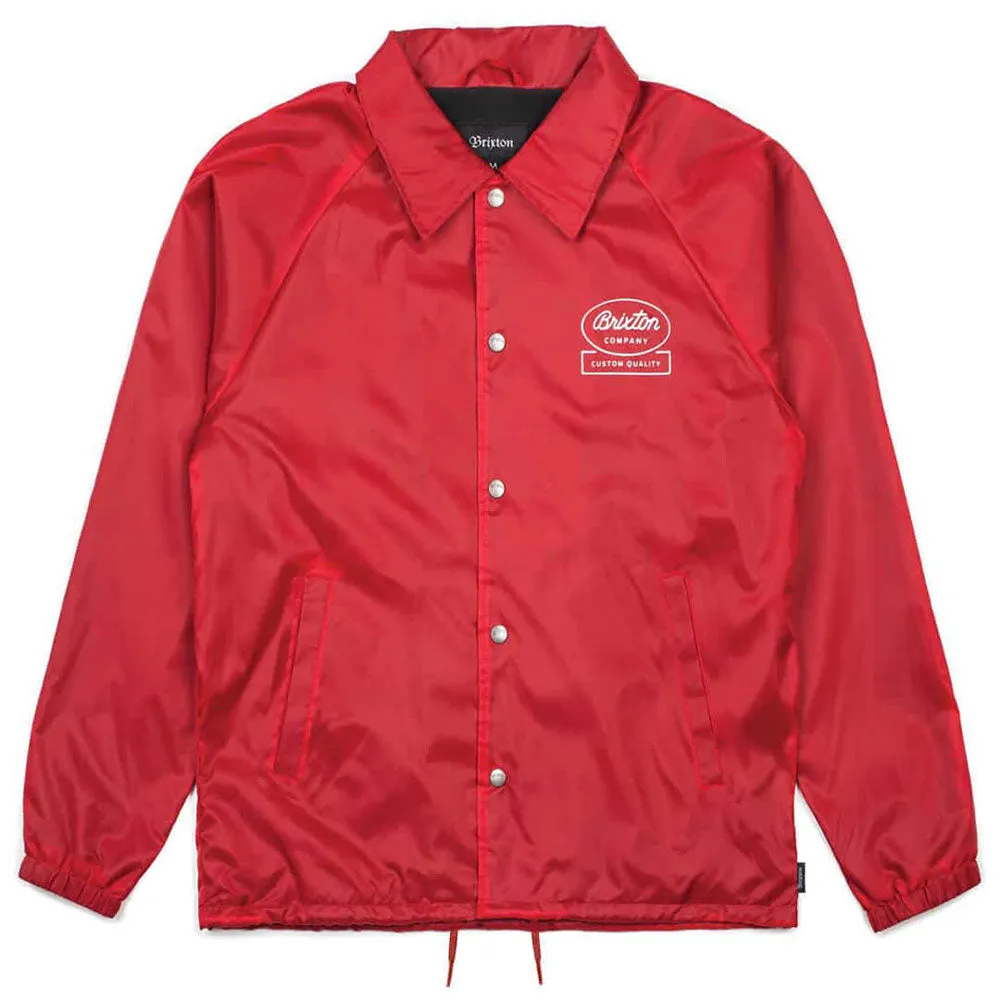 Brixton Dale Windbreaker Jacket Red