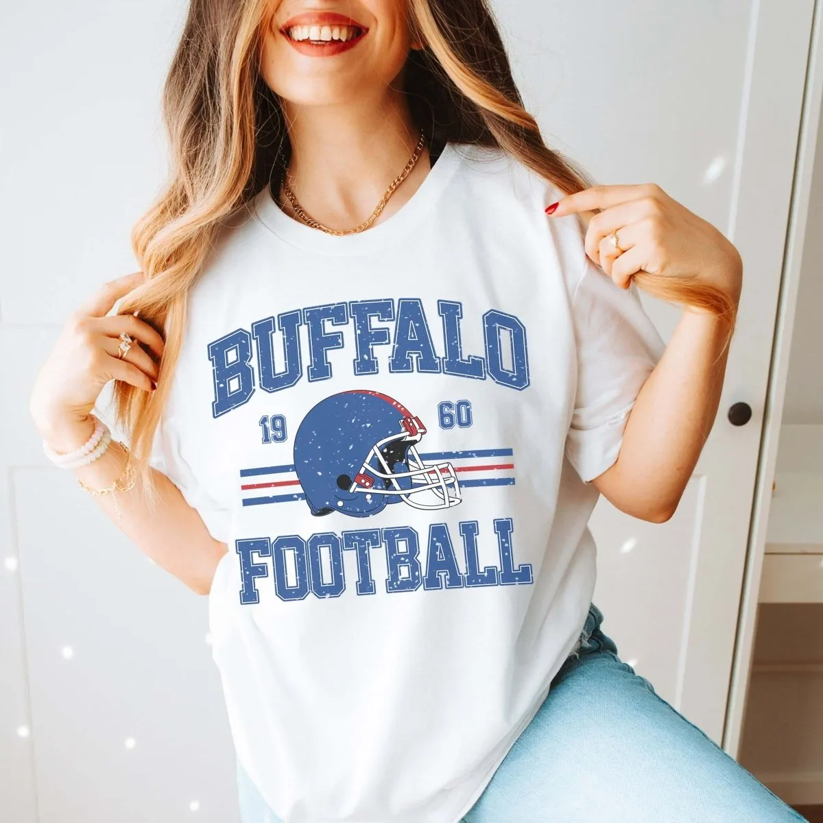 Buffalo Football Wholesale Bella Graphic Tee - Fast Shipping