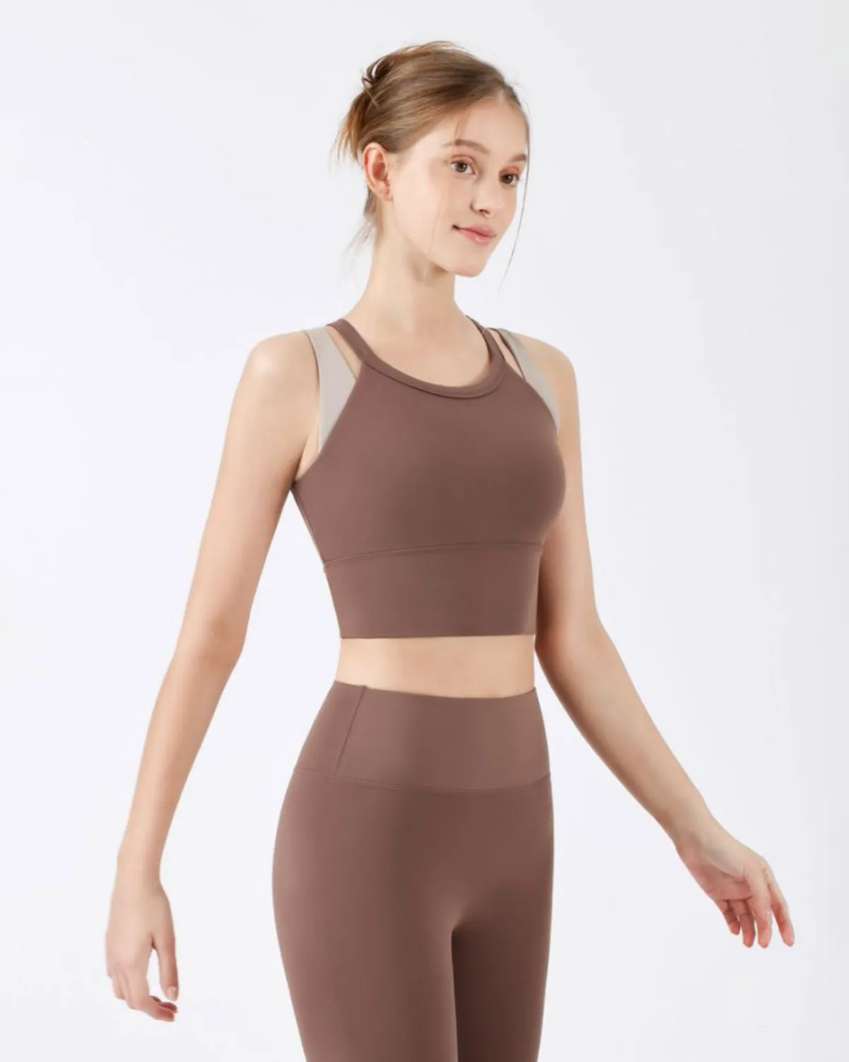 Coffee X-Cross Yoga Camis