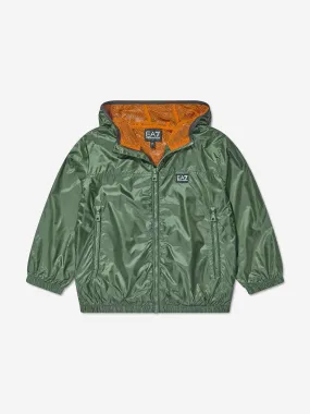 EA7 Emporio Armani Boys Logo Windbreaker in Green