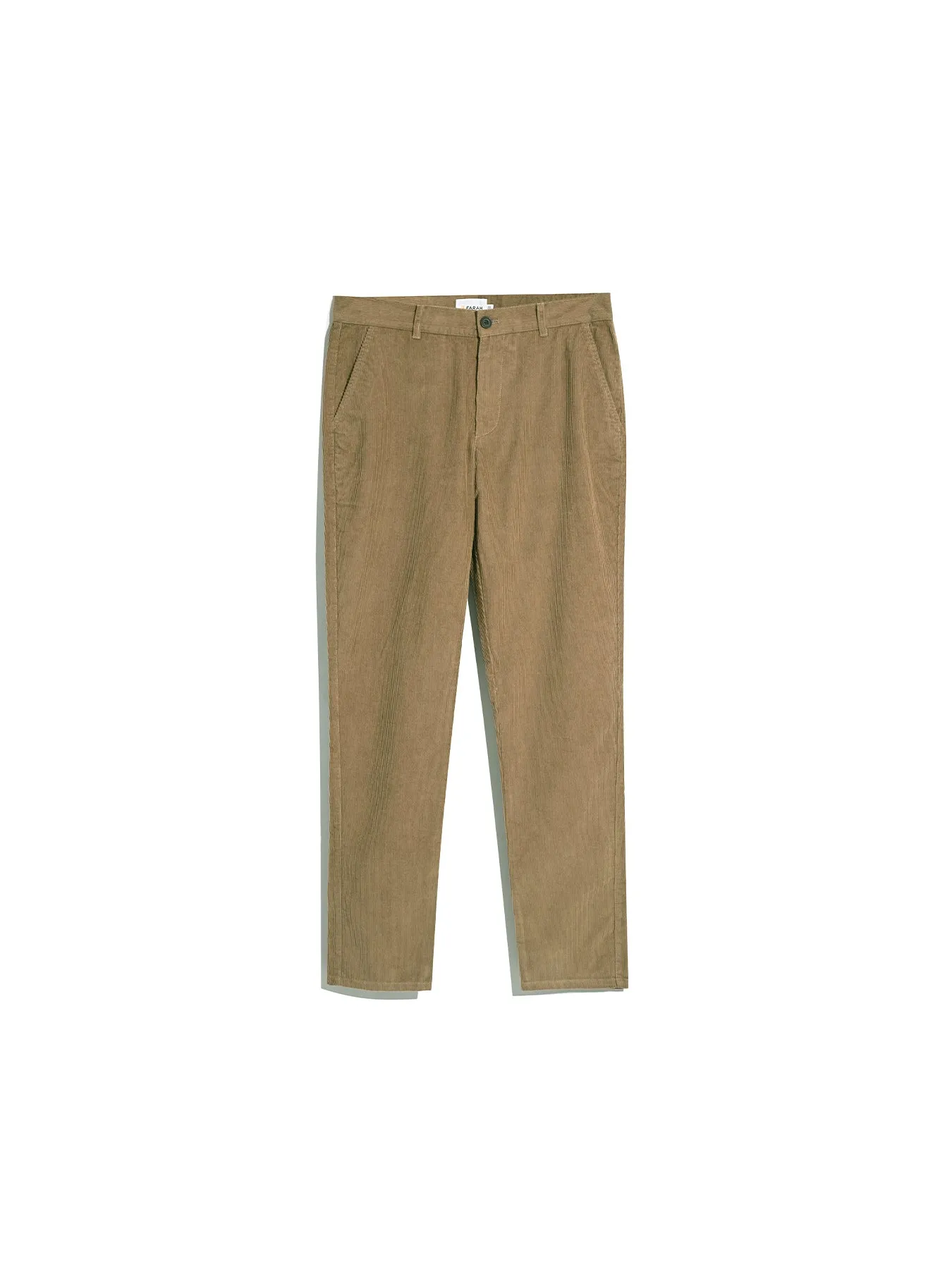 Elm Slim Fit Cord Trousers In Beige