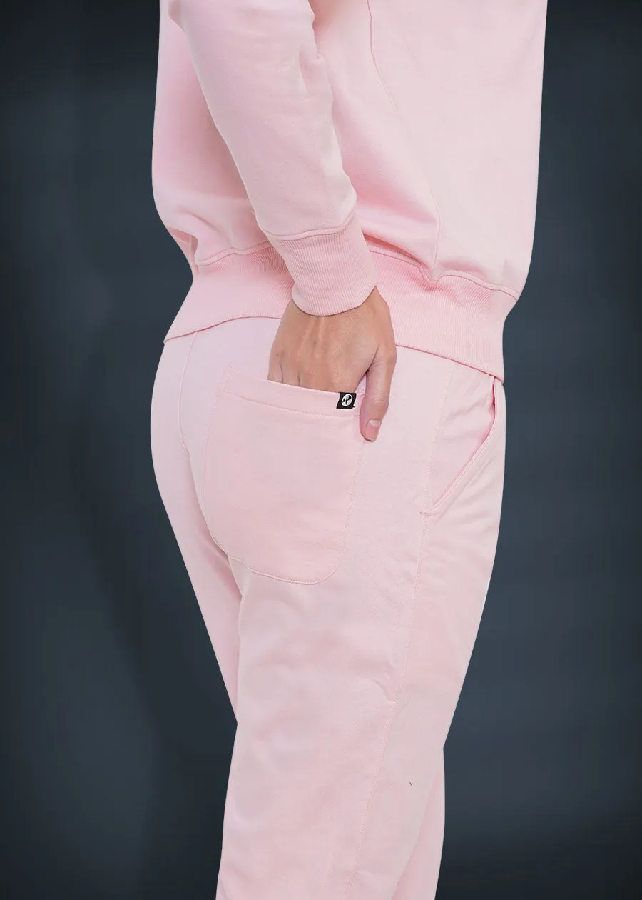 French Terry Jogger for Women: Millennial Pink