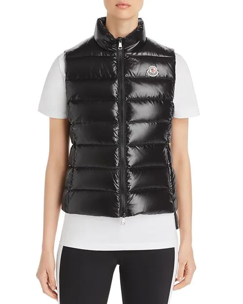 Ghany Moncler Down Vest, Black