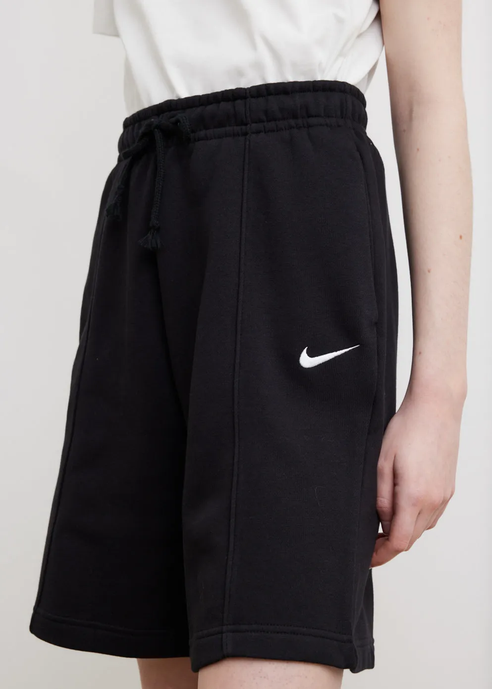 High Rise Fleece Shorts