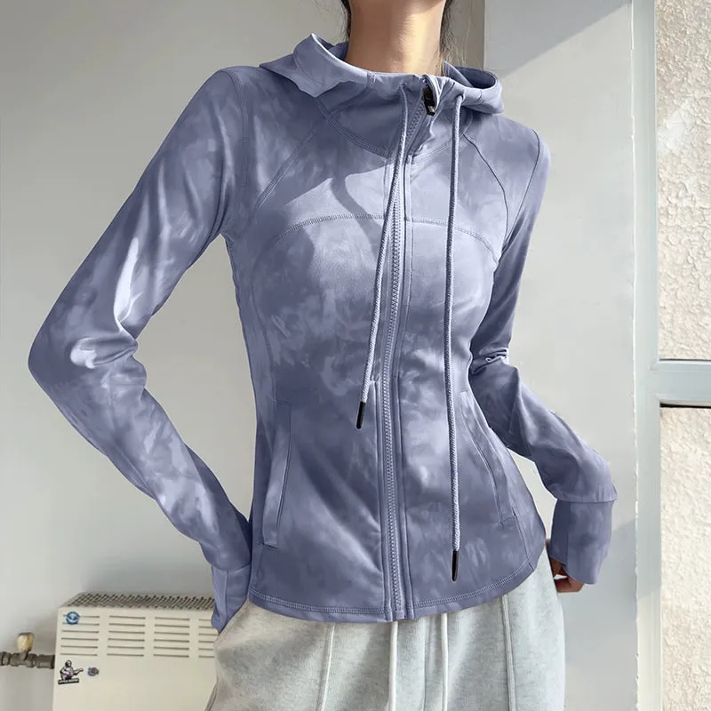 Hooded Slim Fit Running Long Sleeve Jackets