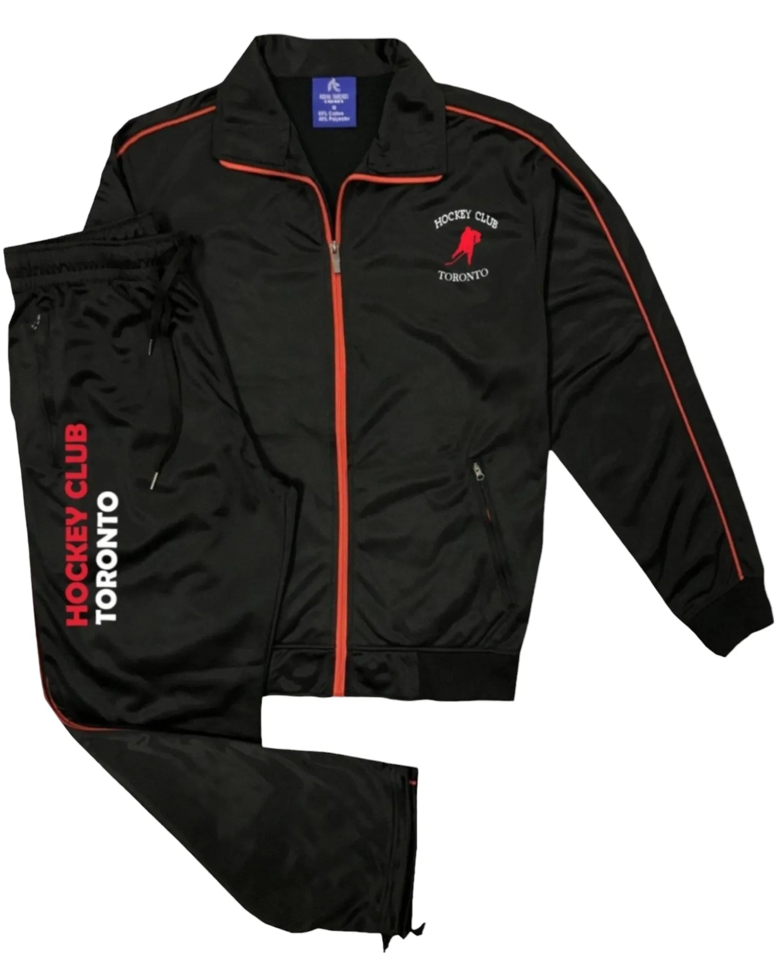 Men's Hockey Club Designer Tracksuit With Track Jacket & Jogger Track Pants