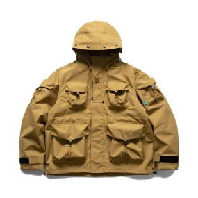 Multi-Pocket Waterproof Windbreaker Jacket