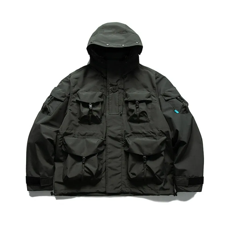 Multi-Pocket Waterproof Windbreaker Jacket