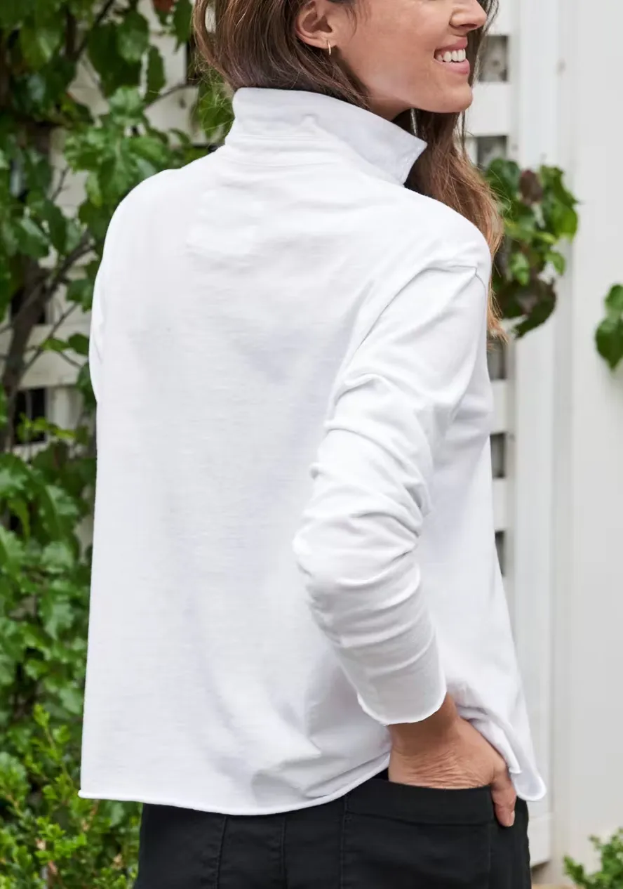 PATRICK Popover Henley in White