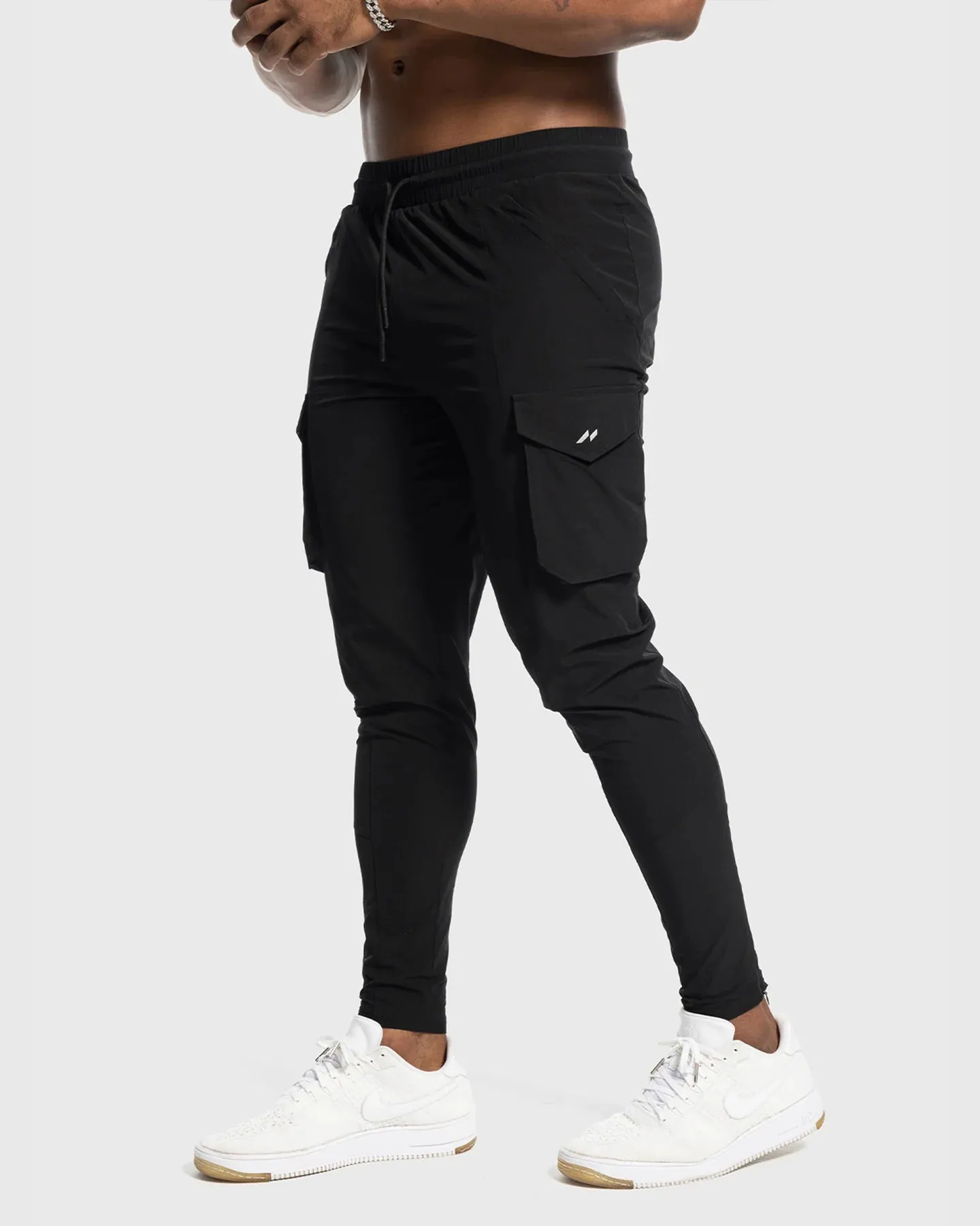 Quick Dry Gym Cargo Zip Jogger