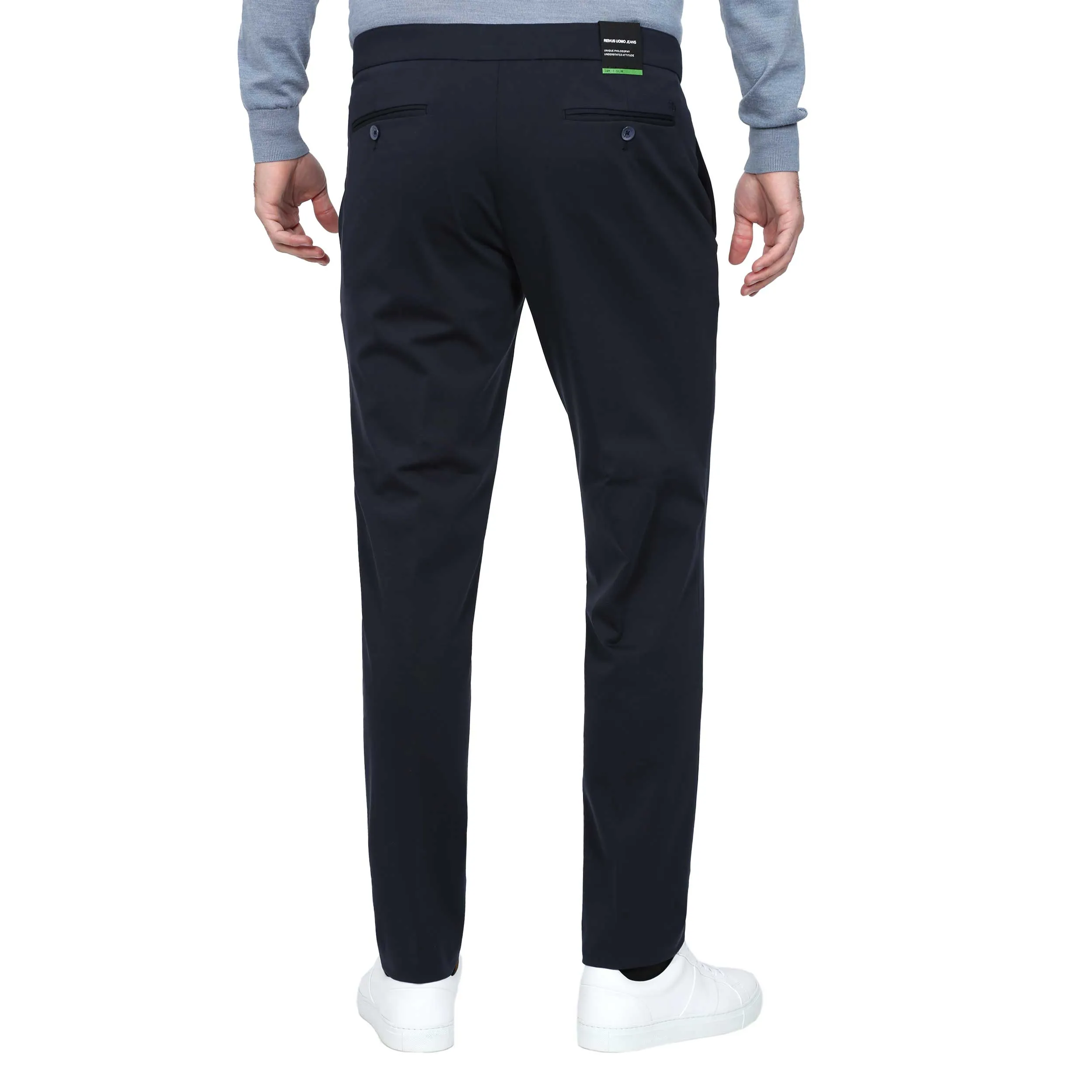 Remus Uomo Sondrio Trouser in Navy