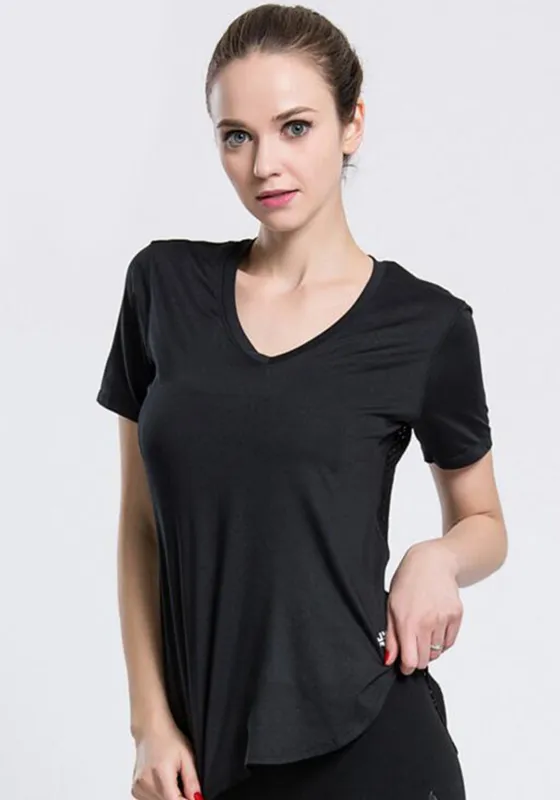 Short sleeve Hollow Mesh T-shirt