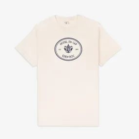 SPORTY & RICH | EDEN CREST KENNEDY T-SHIRT { CREAM/NAVY