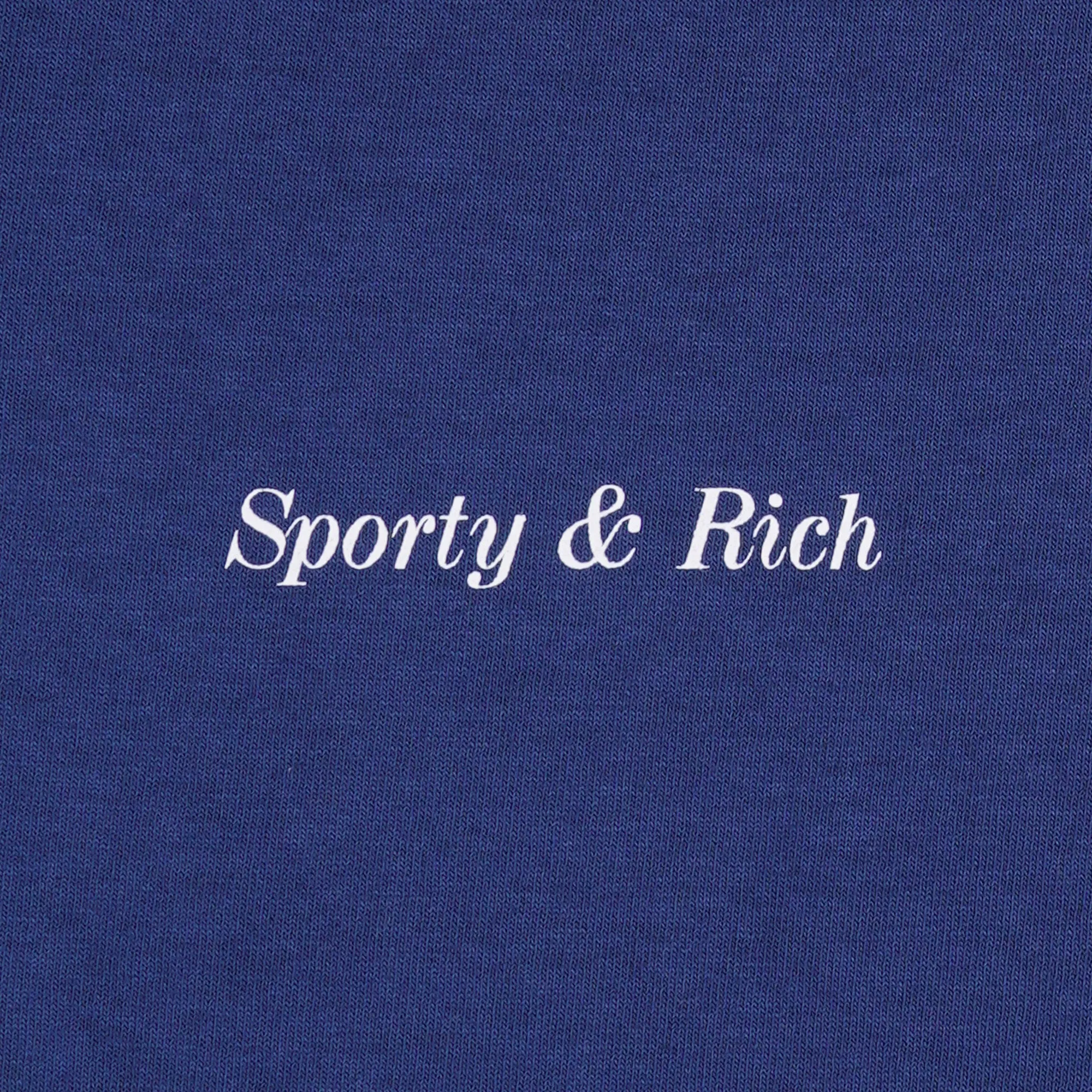 SPORTY & RICH | HOTEL DU CAP T-SHIRT { INDIGO/WHITE