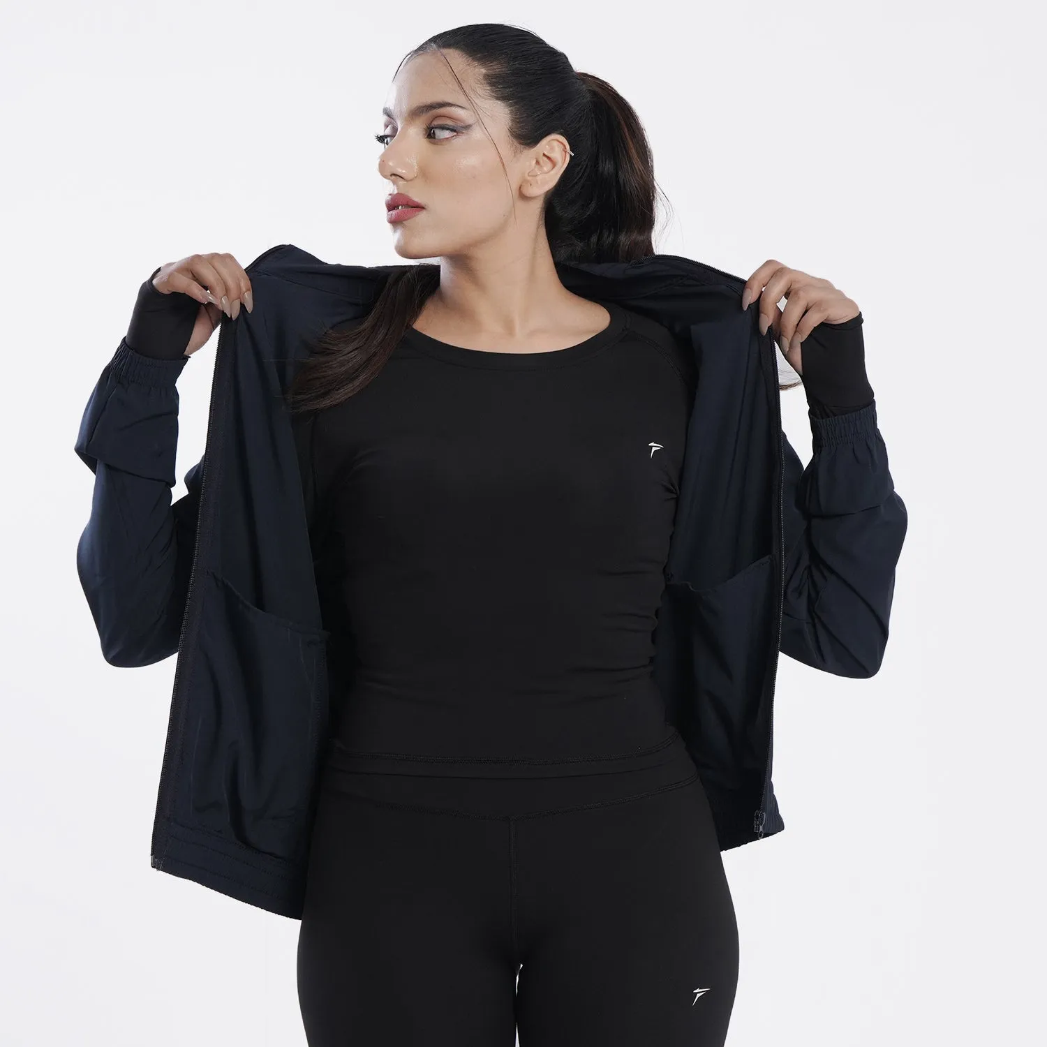 Tf-Navy Premium Women Running Jackets