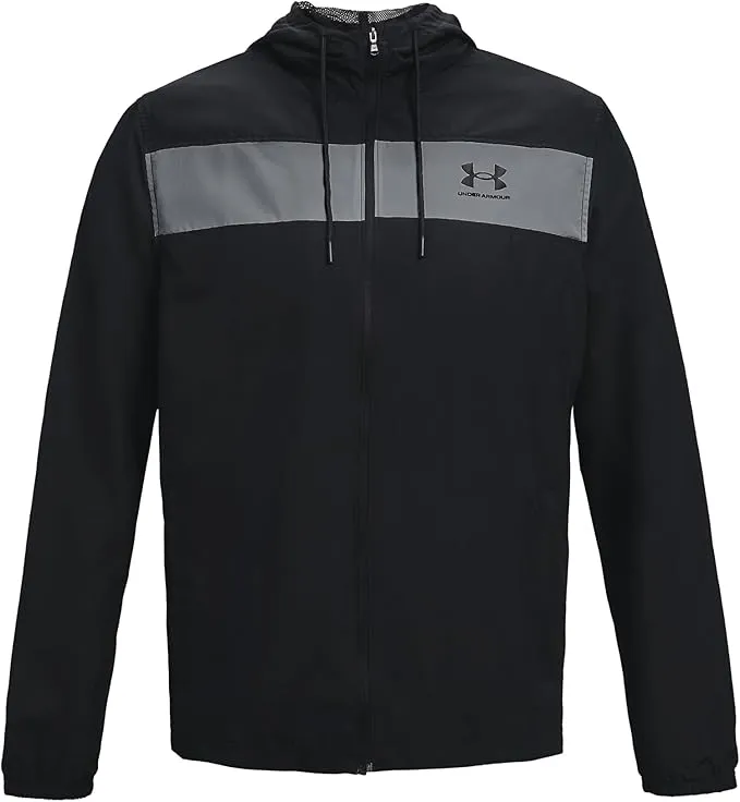 Under Armour Mens 2024 Sportstyle Windbreaker Wind Resistant Ripstop Jacket