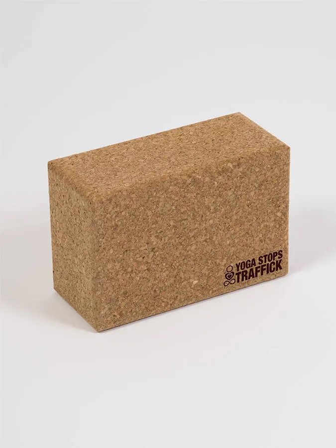 Yoga Stops Traffick Large Cork Brick