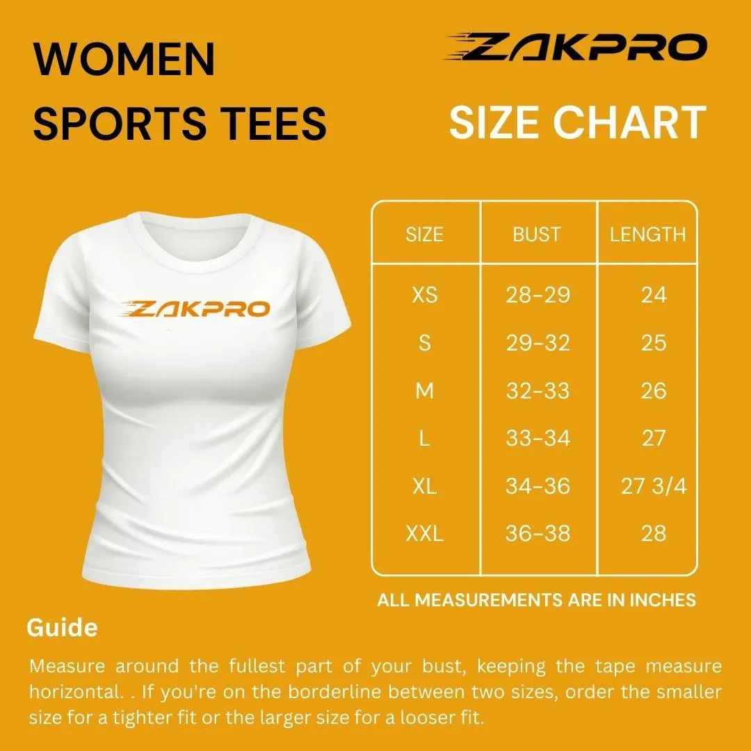 ZAKPRO Women Sports Tees (Purple Wave)