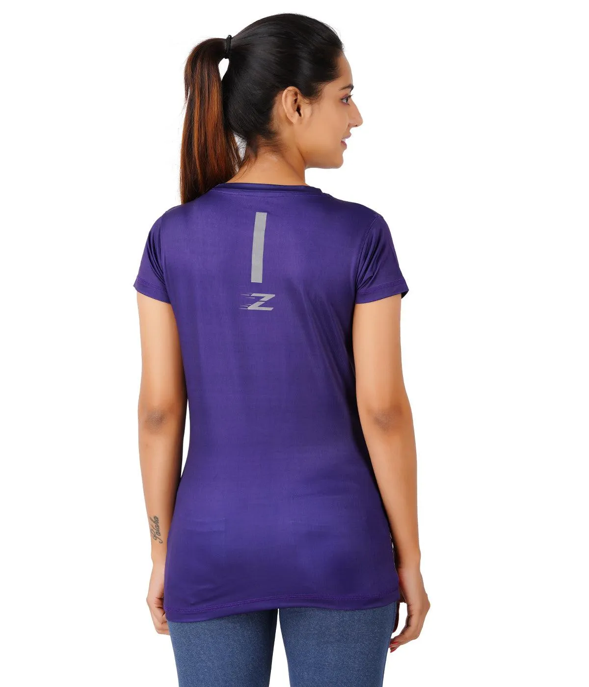 ZAKPRO Women Sports Tees (Purple Wave)